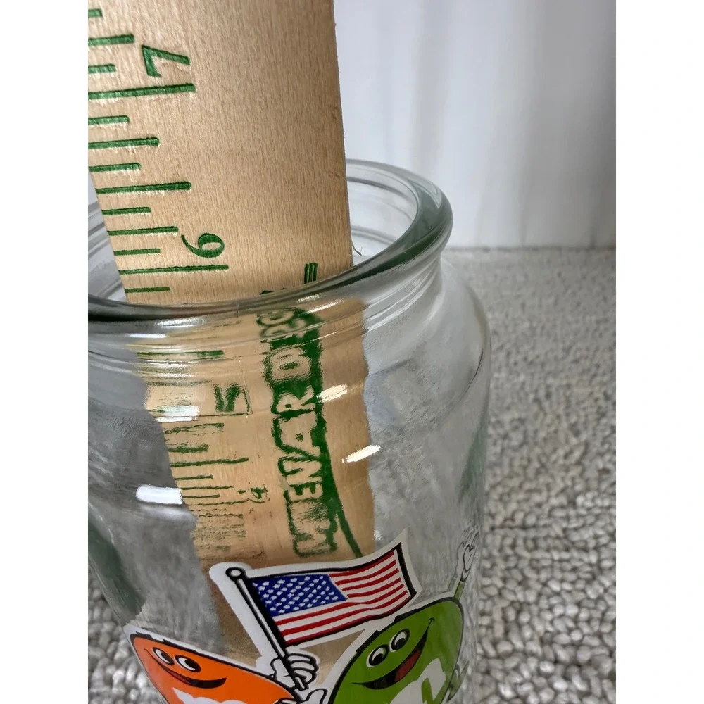 1984 Los Angeles Olympics M M Jar Glass Candy Container‎ Collectible